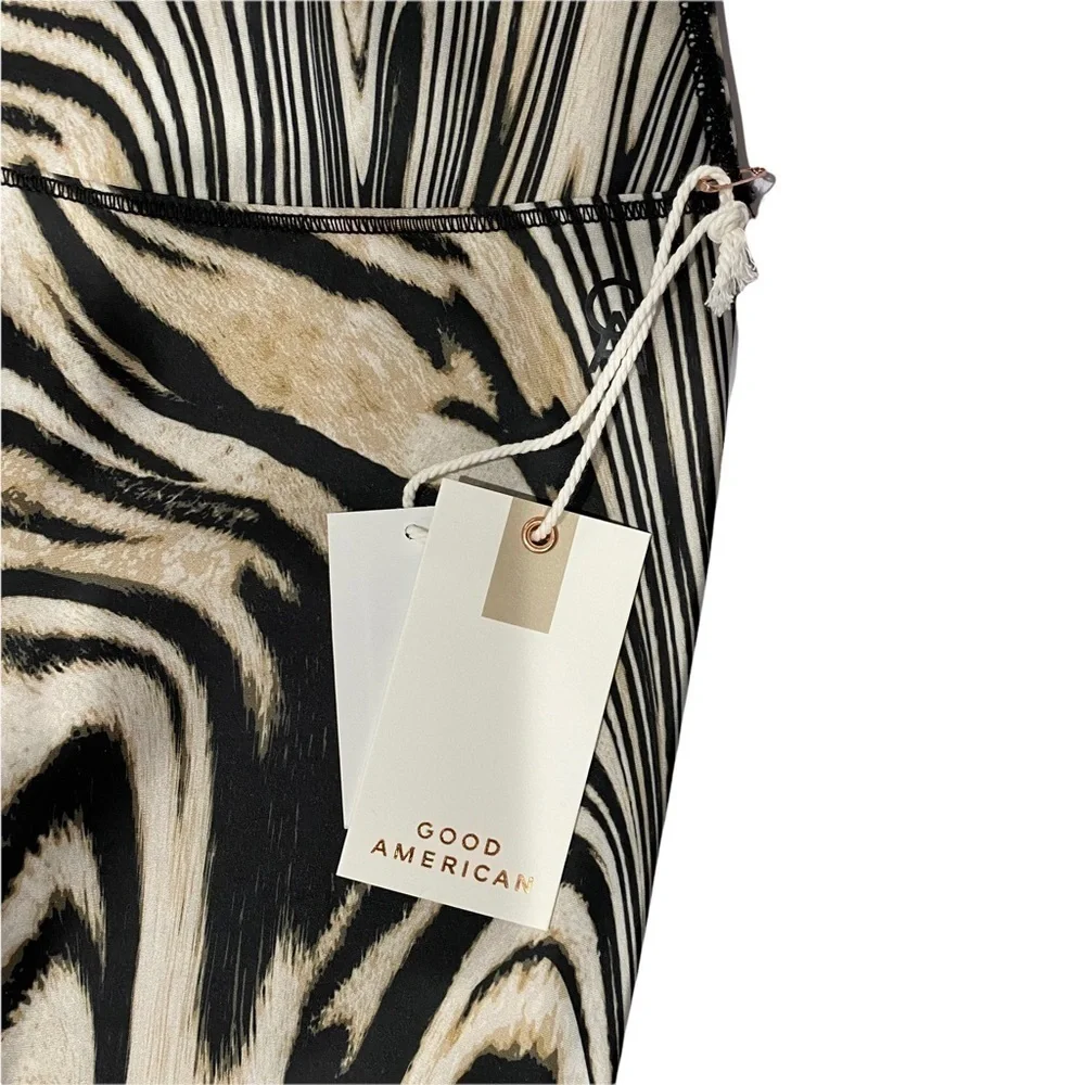 GOOD AMERICAN Core Power Legging in Natural Swirl 2/Medium New